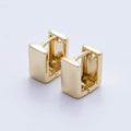 14K Gold Filled 10mm Minimalist Rectangle Cartilage Huggie