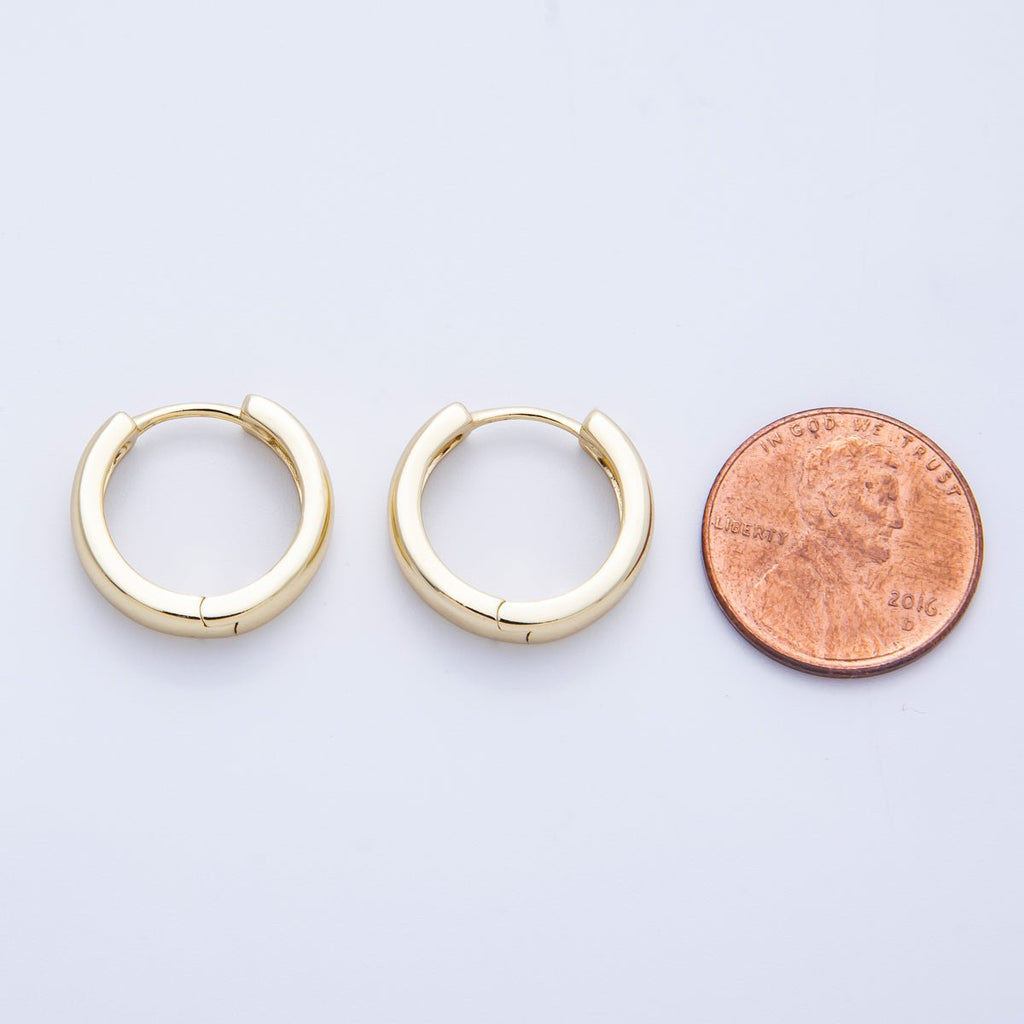 14K Gold Filled 16.6mm Minimalist Huggie