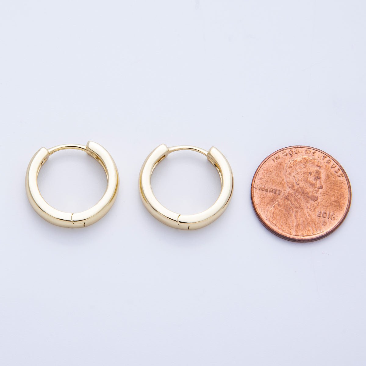 14K Gold Filled 16.6mm Minimalist Huggie