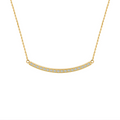 Gold Mini "Smile" Adjustable Pendant Necklace