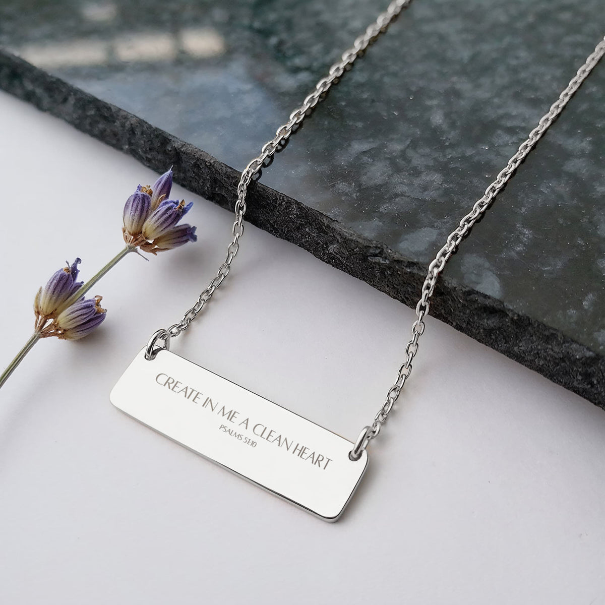 Create in Me a Clean Heart Necklace  | PSALMS 51:10