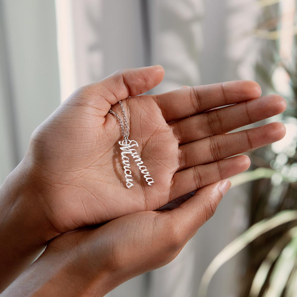 Personalized Vertical Name Necklace