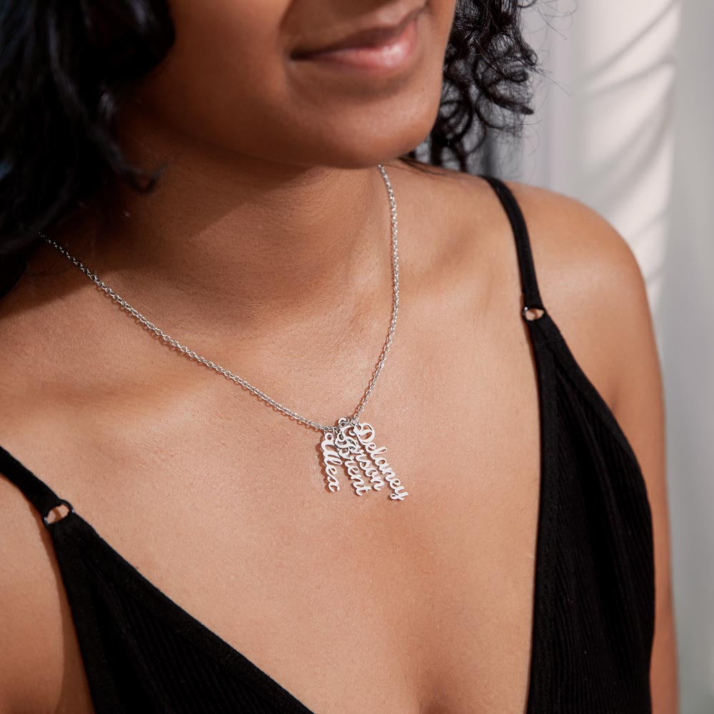 Personalized Vertical Name Necklace