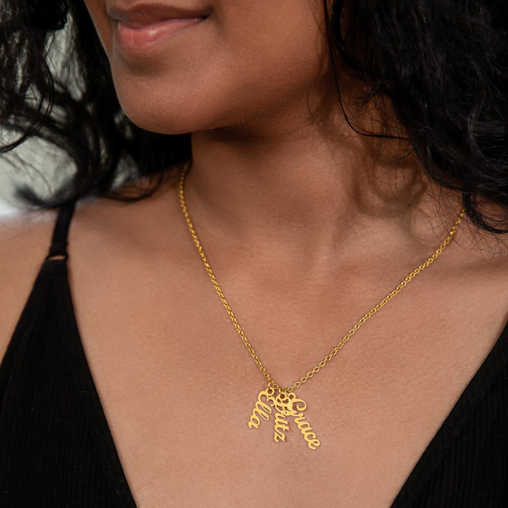 Personalized Vertical Name Necklace