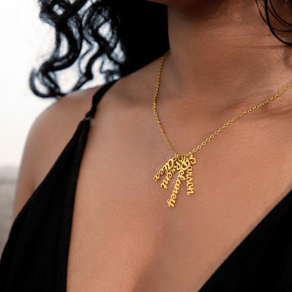 Personalized Vertical Name Necklace